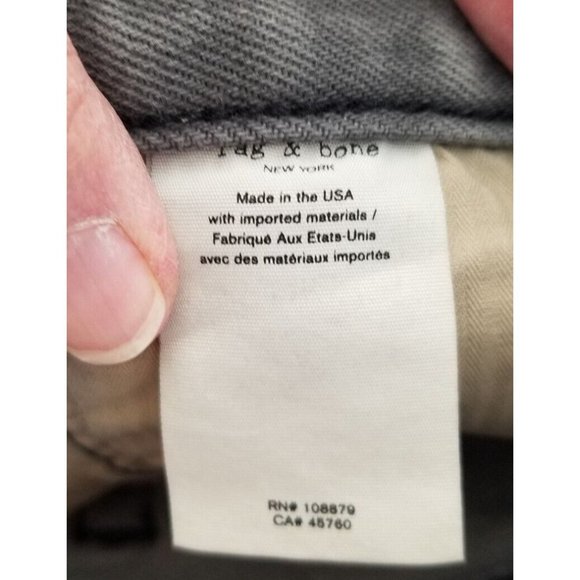 Rag & Bone Men's Greyson Fit 2 Slim Skinny Button-Fly Stretch Denim Jeans 34X30 - Picture 15 of 16